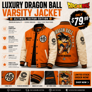 Luxury Dragon Ball Varsity Jacket